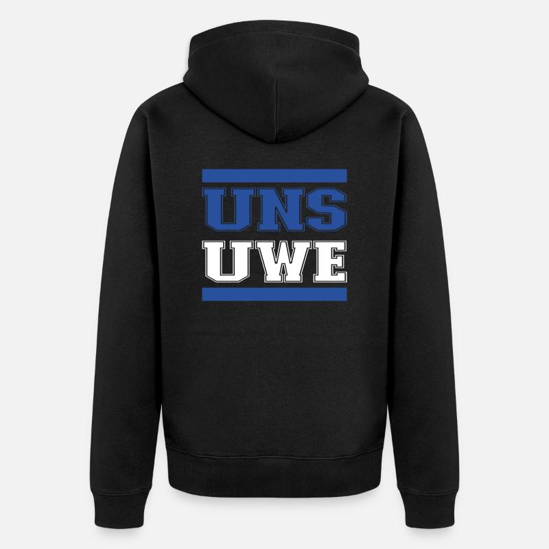 Uns Uwe Hamburg Erinnerung - Veste à capuche bio Premium Unisexe - noir
