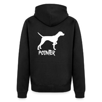 Chien Hund - Veste à capuche bio Premium Unisexe - noir - Dos - Nico (187cm)