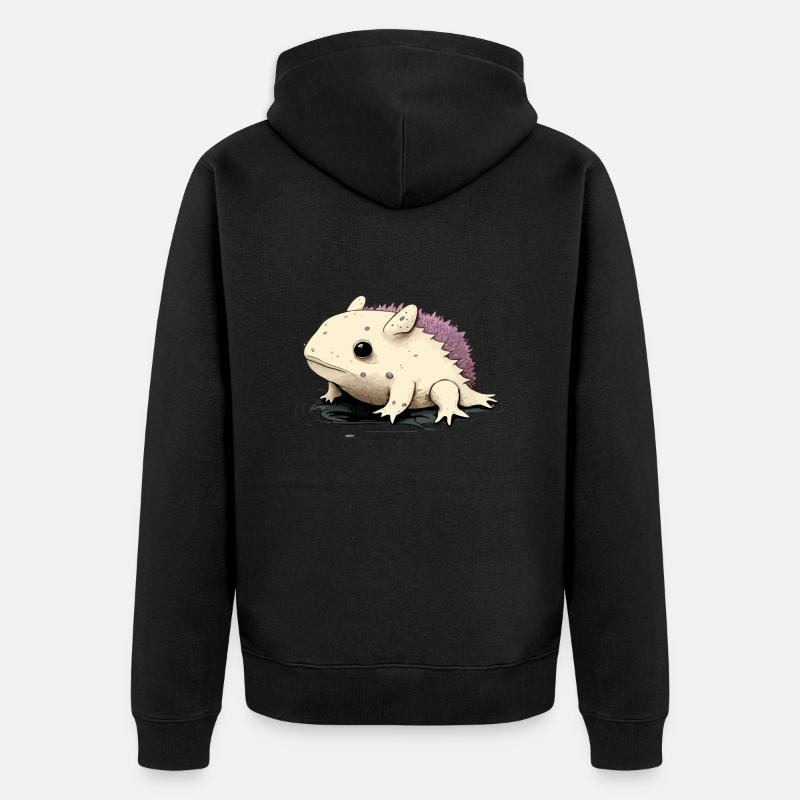 Axolotl - Veste à capuche bio Premium Unisexe - noir