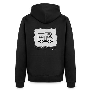 Camping camping-car camping-car - Veste à capuche bio Premium Unisexe - noir - Dos - Nico (187cm)