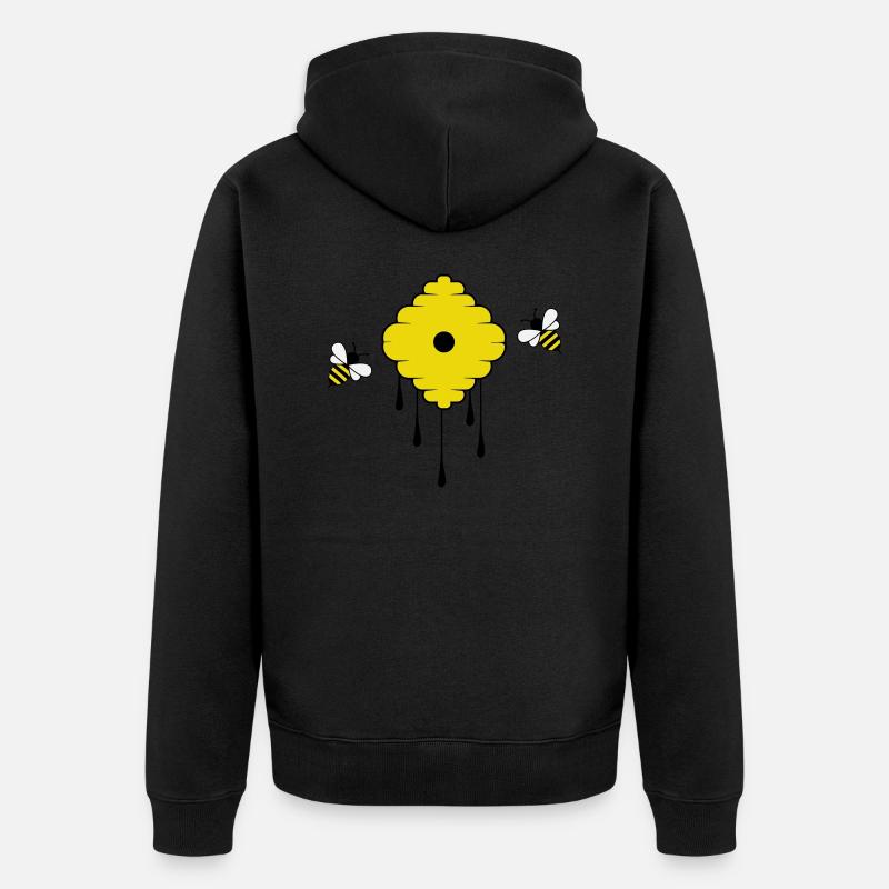 Abeilles - Veste à capuche bio Premium Unisexe - noir