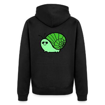 Escargot Cool - Veste à capuche bio Premium Unisexe - noir - Dos - Nico (187cm)