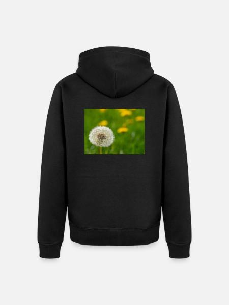 Loewenzahn - Unisex Premium Bio Zip Hoodie - Schwarz
