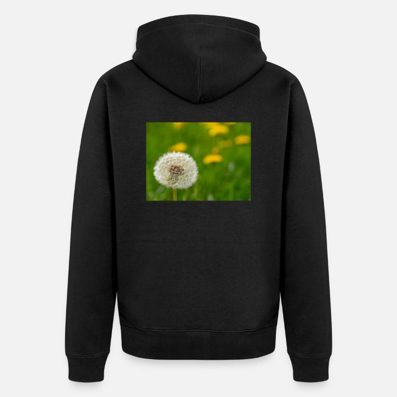 Pissenlit - Veste à capuche bio Premium Unisexe - noir