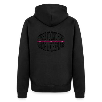 Tronçonneuse Arboristes Sabrina Charpentier T-shirts - Veste à capuche bio Premium Unisexe - noir - Dos - Nico (187cm)