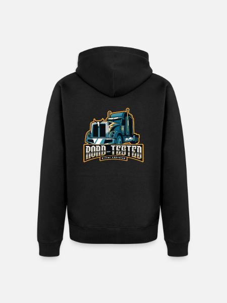 Road Tested - Unisex Premium Organic Zip Hoodie - black