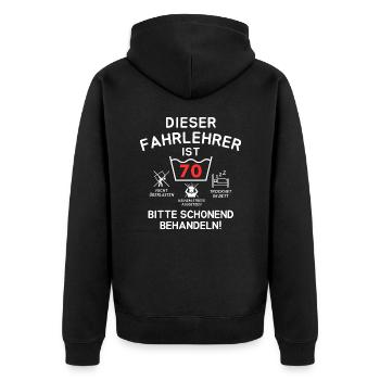 Ce moniteur d’auto-école a 70 ans. - Veste à capuche bio Premium Unisexe - noir - Dos - Nico (187cm)