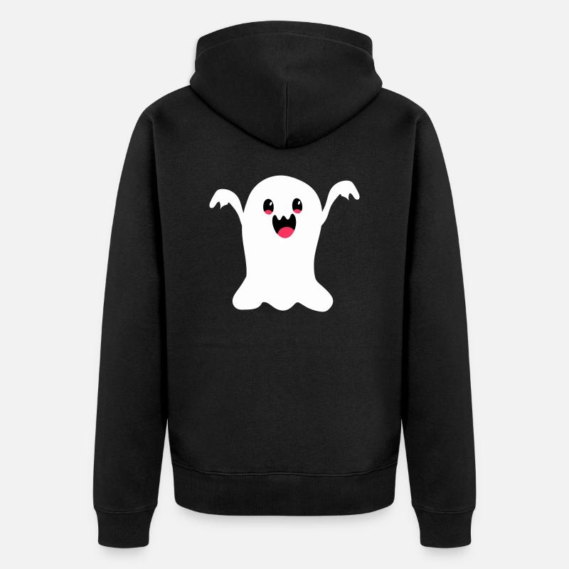 geist - Unisex Premium Bio Zip Hoodie - Schwarz
