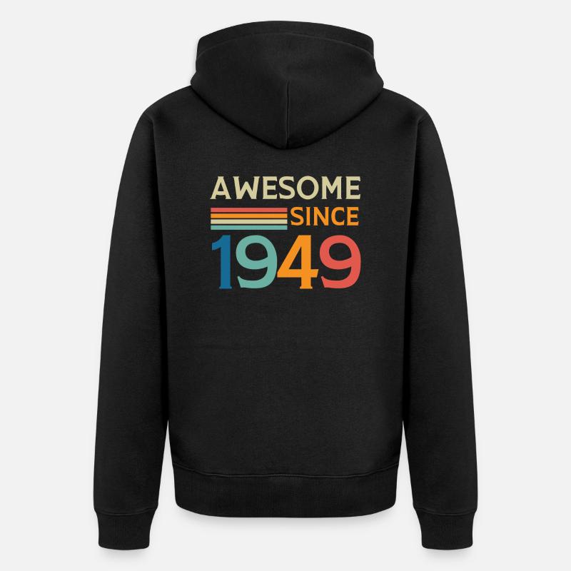 Awesome since 1949 - Veste à capuche bio Premium Unisexe - noir
