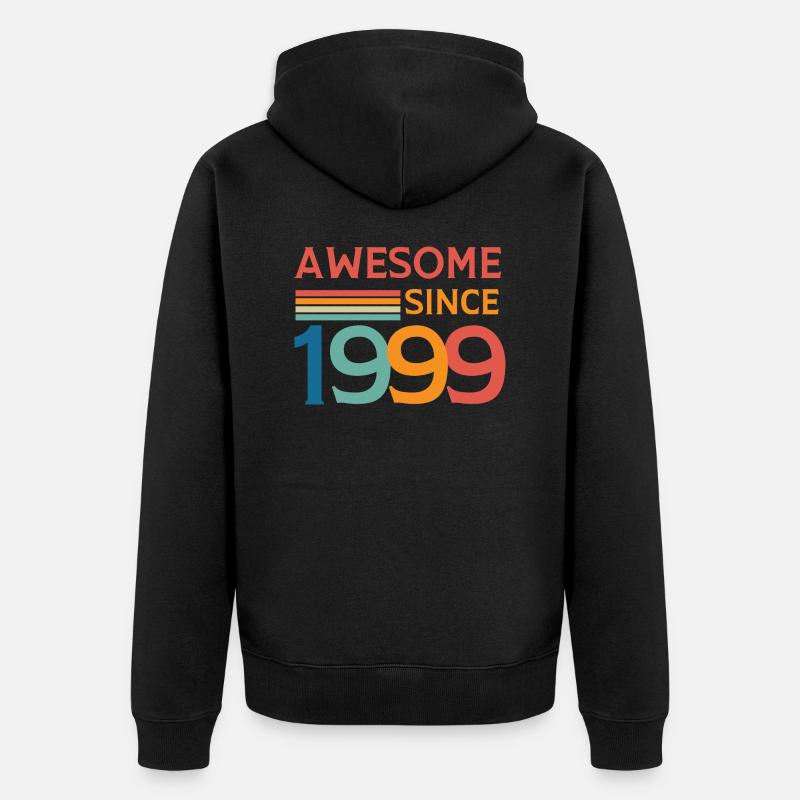 Awesome since 1999 - Veste à capuche bio Premium Unisexe - noir