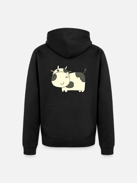 kuh süss - Unisex Premium Bio Zip Hoodie - Schwarz