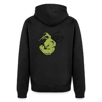 Moustique fort 02 - Veste à capuche bio Premium Unisexe - noir - Dos - Nico (187cm)