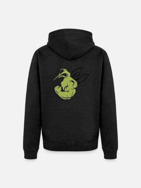 Strong Mosquito 02 - Unisex Premium Organic Zip Hoodie - black