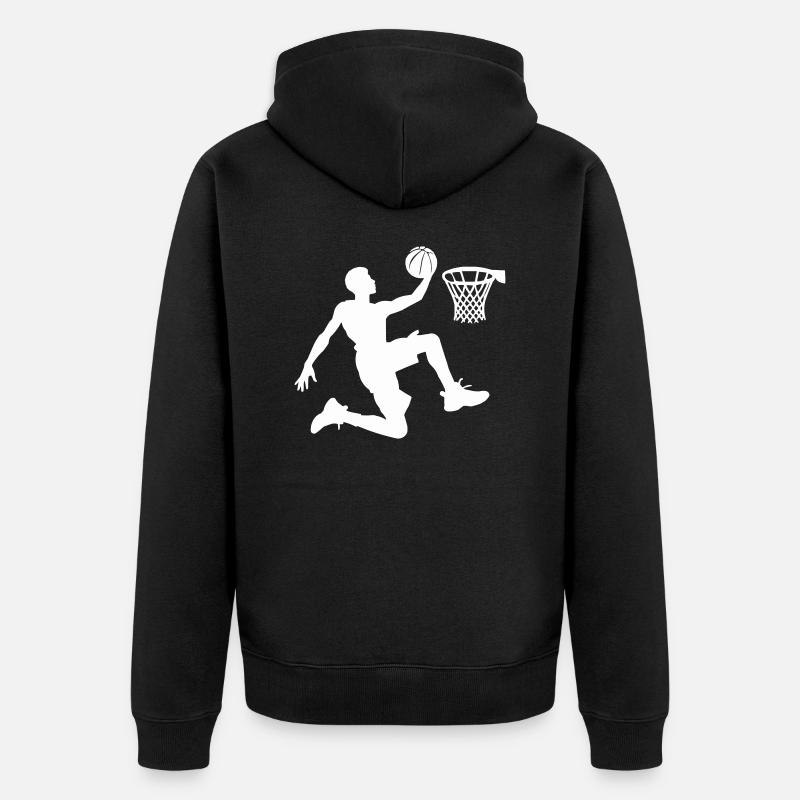 Basketteur - Veste à capuche bio Premium Unisexe - noir