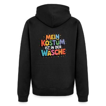 Mon costume est au lavage - Veste à capuche bio Premium Unisexe - noir - Dos - Nico (187cm)