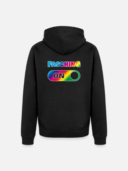 Fasching - Unisex Premium Bio Zip Hoodie - Schwarz