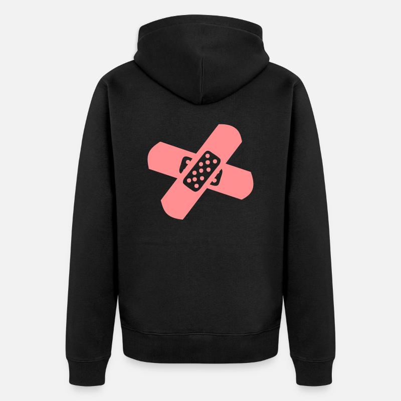 pansement medicale bobo 2 - Veste à capuche bio Premium Unisexe - noir