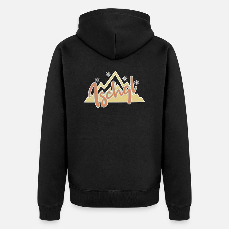 Ischgl - Veste à capuche bio Premium Unisexe - noir