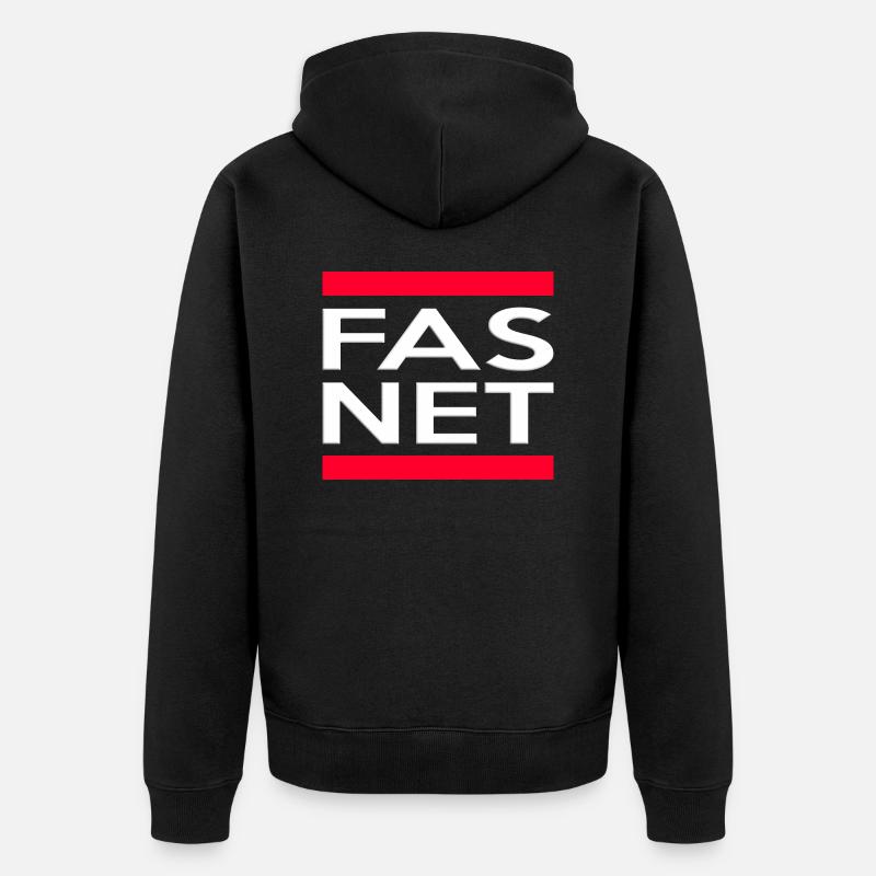 Fasnet - Unisex Premium Bio Zip Hoodie - Schwarz