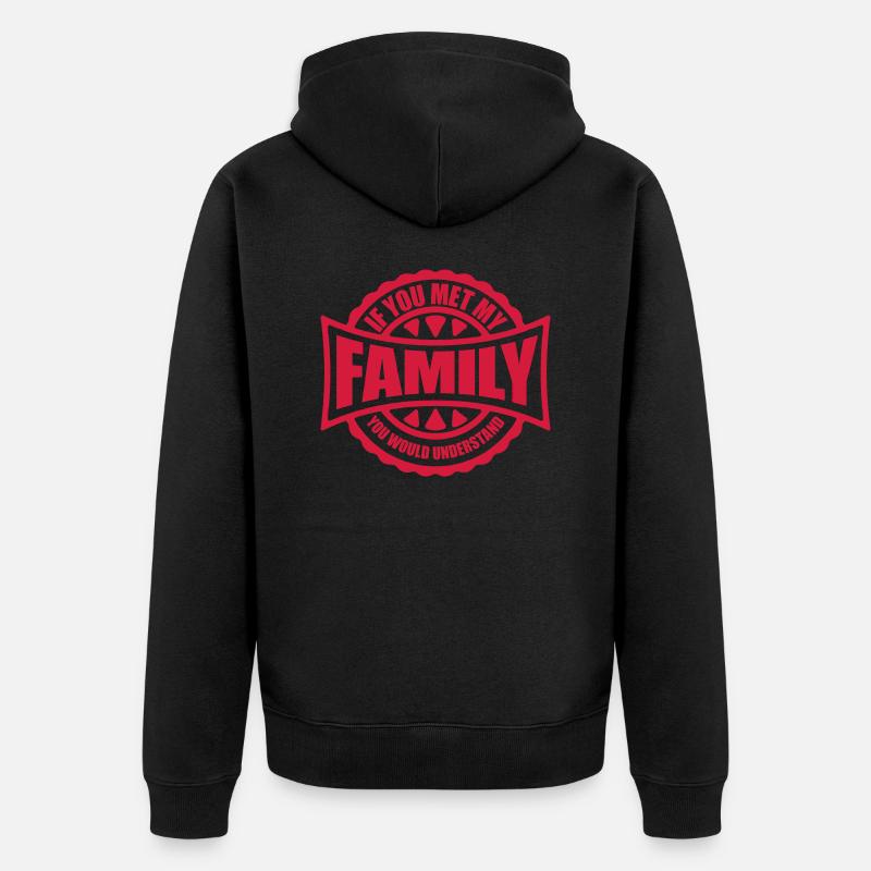 vous comprendriez citation - Veste à capuche bio Premium Unisexe - noir