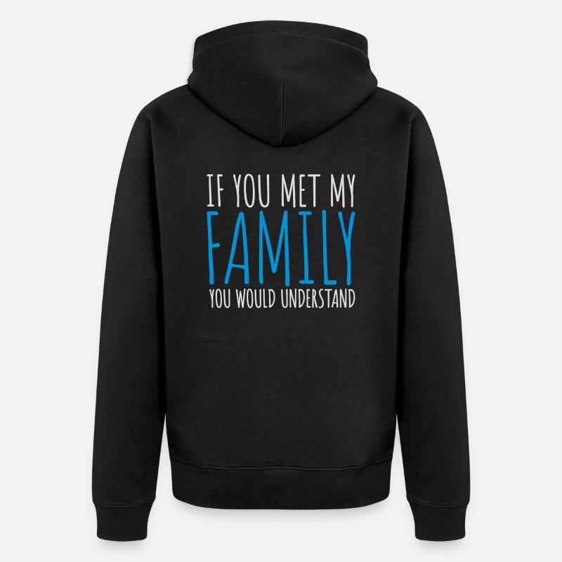 vous comprendriez citation - Veste à capuche bio Premium Unisexe - noir