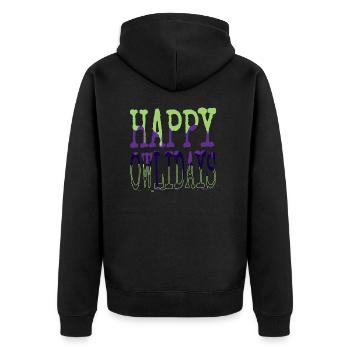 fun funny gym bodybuilder fairy tail funny quote - Unisex Premium Bio Zip Hoodie - Schwarz - Hinten - Nico (187cm)