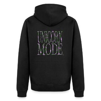 drôle dictons blagues citation drôle présent fun - Veste à capuche bio Premium Unisexe - noir - Dos - Nico (187cm)