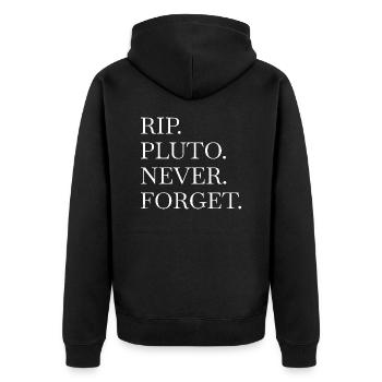 art quote night sky conspiracy birthday geek funny - Unisex Premium Organic Zip Hoodie - black - Back - Nico (187cm)