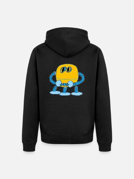 R3D4 le petit robot - Veste à capuche bio Premium Unisexe - noir