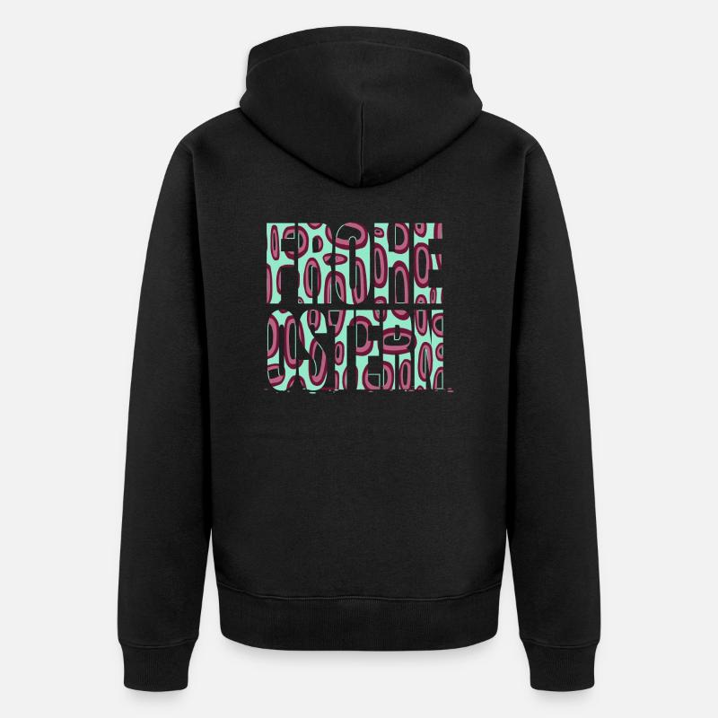 Pâques drôle bday déclaration évangélique - Veste à capuche bio Premium Unisexe - noir