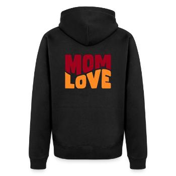 Design Mom Love - Veste à capuche bio Premium Unisexe - noir - Dos - Nico (187cm)