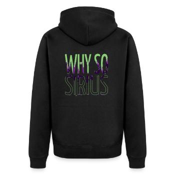 believe conspiracy weightless space travel - Unisex Premium Organic Zip Hoodie - black - Back - Nico (187cm)