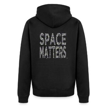 birthday awesome astronomy lovers funny quote joke - Unisex Premium Organic Zip Hoodie - black - Back - Nico (187cm)