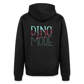 Idée cadeau vert dictons drôles cadeau heureux amusant drôle - Veste à capuche bio Premium Unisexe - noir - Dos - Nico (187cm)
