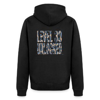 Jeux de cartes Fête des Pères Chemise Bière Heureuse - Veste à capuche bio Premium Unisexe - noir - Dos - Nico (187cm)
