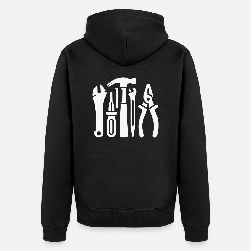 outil - Veste à capuche bio Premium Unisexe - noir