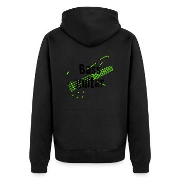 bass_guitar - Veste à capuche bio Premium Unisexe - noir - Dos - Nico (187cm)