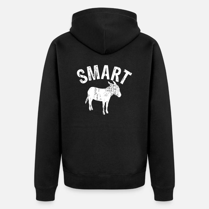 Smartass - Veste à capuche bio Premium Unisexe - noir