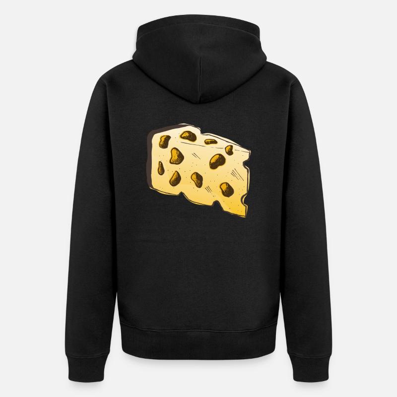 Fromage - Veste à capuche bio Premium Unisexe - noir