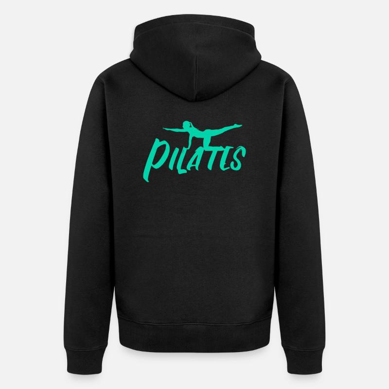 Pilates - Veste à capuche bio Premium Unisexe - noir