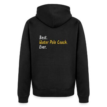 Meilleur entraîneur de water-polo de tous les temps | Entraîneur de water-polo - Veste à capuche bio Premium Unisexe - noir - Dos - Nico (187cm)