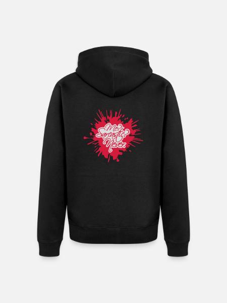 me sarcastic never quote - Unisex Premium Organic Zip Hoodie - black