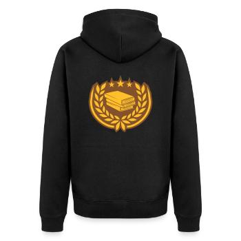 Livres Stack Stars Laurel Wreath - Veste à capuche bio Premium Unisexe - noir - Dos - Nico (187cm)