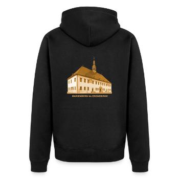 Hôtel de ville de Marienberg Erzgebirge Sachsen Bergstadt - Veste à capuche bio Premium Unisexe - noir - Dos - Nico (187cm)