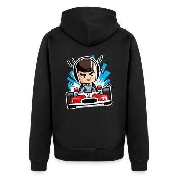Démons de vitesse - Veste à capuche bio Premium Unisexe - noir - Dos - Nico (187cm)