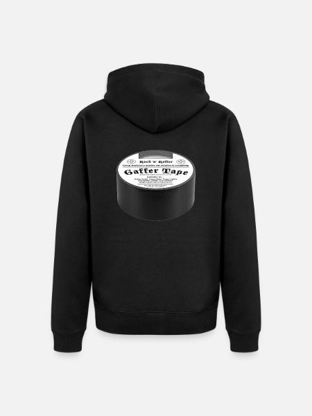 Gaffer Tape Rock Tee - Unisex Premium Organic Zip Hoodie - black