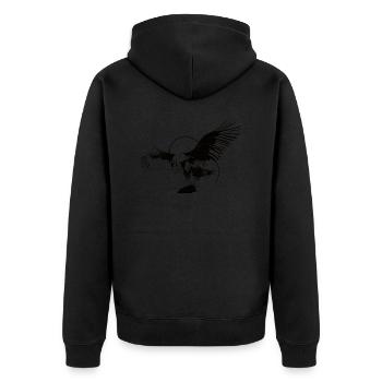Aigle - Veste à capuche bio Premium Unisexe - noir - Dos - Nico (187cm)