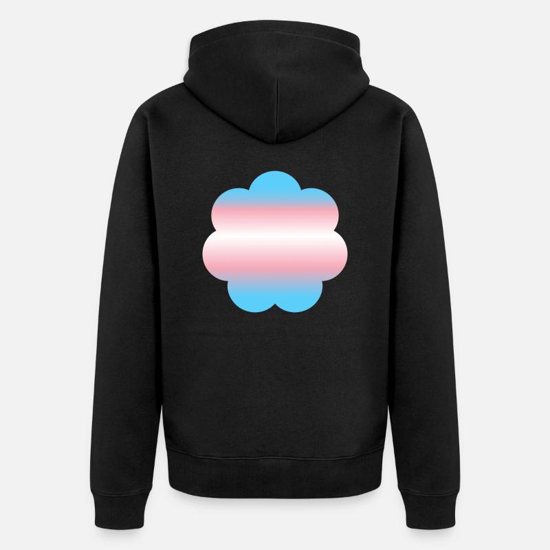 Fierté transgenre subtile - Veste à capuche bio Premium Unisexe - noir