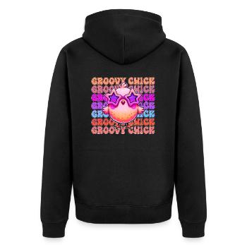 Easter Easter Bunny Easter Eve Easter Sunday Easter Egg Spring - Unisex Premium Organic Zip Hoodie - black - Back - Nico (187cm)