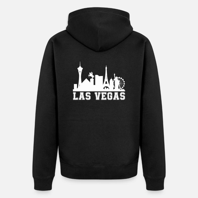 Horizon de Vegas - Veste à capuche bio Premium Unisexe - noir